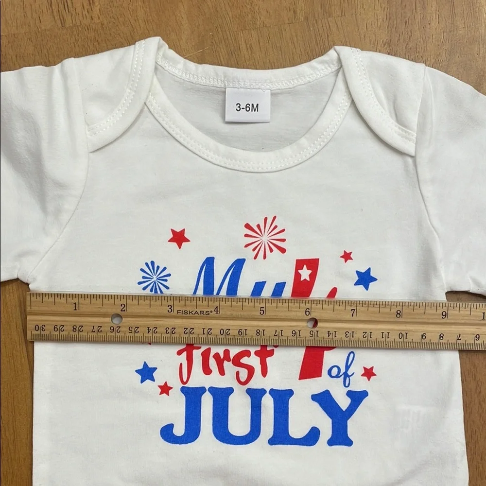 New Patriotic Newborn Baby Outfit - 3-6 Months - First 4th of July Boys Girls